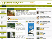 Tablet Screenshot of cuentatuviaje.net